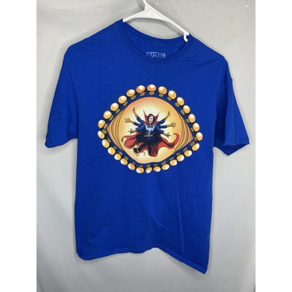 Marvel Dr‎ Strange T-Shirt Mens M Loot Crate Exclusive Blue Short Sleeve